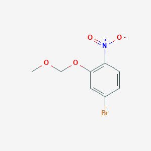 molecular formula C8H8BrNO4 B8265064 4-Bromo-2-(methoxymethoxy)-1-nitrobenzene 
