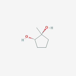 molecular formula C6H12O2 B8265081 1-Methylcyclopentane-1beta,2beta-diol 
