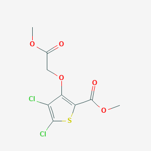 molecular formula C9H8Cl2O5S B8265103 Methyl 4,5-dichloro-3-(2-methoxy-2-oxoethoxy)thiophene-2-carboxylate 