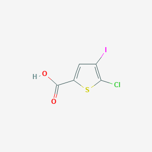 molecular formula C5H2ClIO2S B8265112 5-Chloro-4-iodothiophene-2-carboxylic acid 