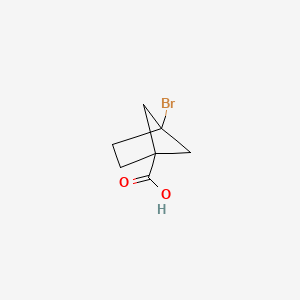 molecular formula C7H9BrO2 B8265159 4-Bromobicyclo[2.1.1]hexane-1-carboxylic acid 