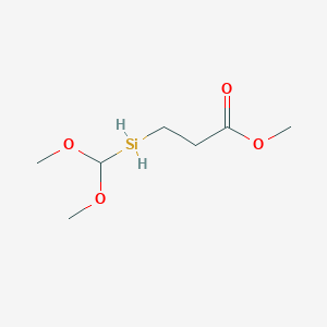 molecular formula C7H16O4Si B8265196 Methyl 3-(dimethoxymethylsilyl)propanoate 