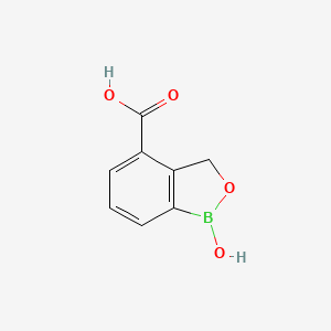molecular formula C8H7BO4 B8265208 1-Hydroxy-1,3-dihydrobenzo[c][1,2]oxaborole-4-carboxylic acid 