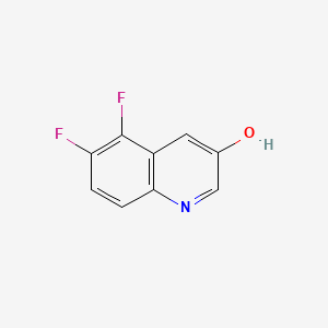 molecular formula C9H5F2NO B8265243 5,6-Difluoroquinolin-3-ol 