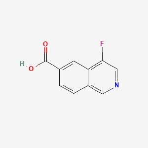 molecular formula C10H6FNO2 B8265265 4-Fluoroisoquinoline-6-carboxylic acid 