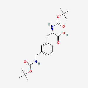 (S)-2-((Tert-butoxycarbonyl)amino)-3-(3-(((tert-butoxycarbonyl)amino)methyl)phenyl)propanoic acid