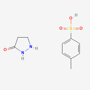molecular formula C10H14N2O4S B8265398 4-Methylbenzenesulfonic acid;pyrazolidin-3-one 