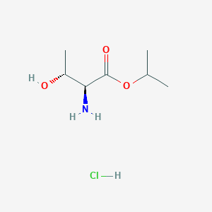 molecular formula C7H16ClNO3 B8265428 (2S,3R)-Isopropyl 2-amino-3-hydroxybutanoate hydrochloride 