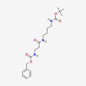 molecular formula C20H31N3O5 B8265433 Tert-butyl (4-(3-(((benzyloxy)carbonyl)amino)propanamido)butyl)carbamate 