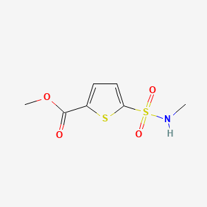 molecular formula C7H9NO4S2 B8265442 Methyl 5-(methylsulfamoyl)thiophene-2-carboxylate 