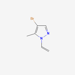 molecular formula C6H7BrN2 B8265452 4-Bromo-1-ethenyl-5-methyl-1H-pyrazole 