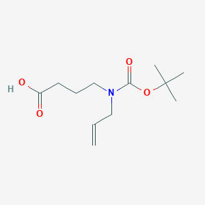 molecular formula C12H21NO4 B8265485 4-(Allyl(tert-butoxycarbonyl)amino)butanoic acid 