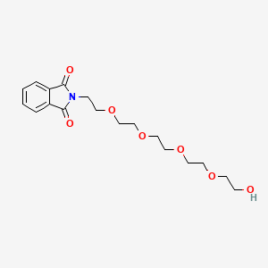 molecular formula C18H25NO7 B8265522 2-[2-[2-[2-[2-(2-Hydroxyethoxy)ethoxy]ethoxy]ethoxy]ethyl]isoindole-1,3-dione 