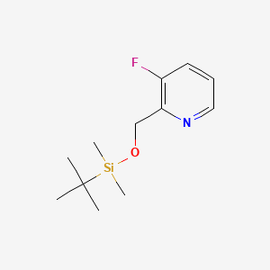 molecular formula C12H20FNOSi B8265572 Tert-butyl-[(3-fluoropyridin-2-yl)methoxy]-dimethylsilane 