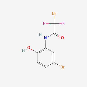 molecular formula C8H5Br2F2NO2 B8265614 2-Bromo-N-(5-bromo-2-hydroxyphenyl)-2,2-difluoroacetamide 