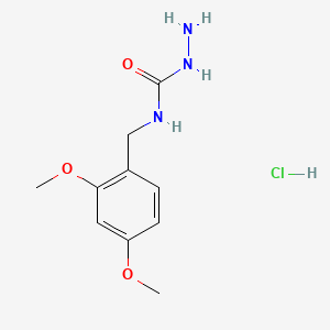 molecular formula C10H16ClN3O3 B8265634 3-Amino-1-[(2,4-dimethoxyphenyl)methyl]urea hydrochloride 