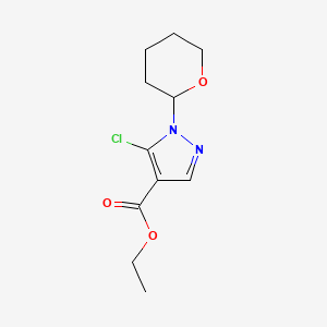 Ethyl 5-chloro-1-(tetrahydro-2H-pyran-2-YL)-1H-pyrazole-4-carboxylate