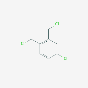 molecular formula C8H7Cl3 B8265660 Benzene, 1,2-bis-(chloromethyl)-4-chloro 