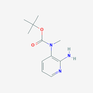 molecular formula C11H17N3O2 B8265677 tert-butyl N-(2-aminopyridin-3-yl)-N-methylcarbamate 