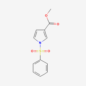 molecular formula C12H11NO4S B8265678 Methyl 1-(benzenesulfonyl)pyrrole-3-carboxylate 