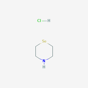 molecular formula C4H10ClNSe B8265705 硒吗啉盐酸盐 