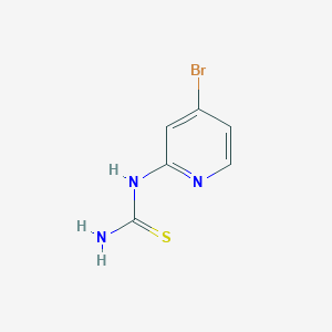 molecular formula C6H6BrN3S B8265725 Thiourea, N-(4-bromo-2-pyridinyl)- 
