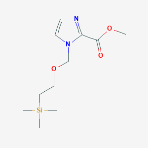 molecular formula C11H20N2O3Si B8265749 Methyl 1-((2-(trimethylsilyl)ethoxy)methyl)-1H-imidazole-2-carboxylate 