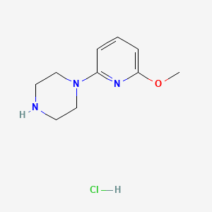 molecular formula C10H16ClN3O B8265767 1-(6-Methoxypyridin-2-YL)piperazine hydrochloride 
