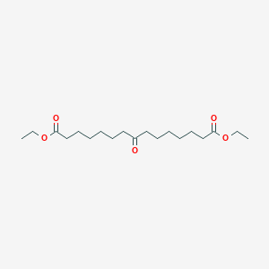 molecular formula C19H34O5 B8265773 1,15-Diethyl 8-oxopentadecanedioate 