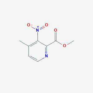 molecular formula C8H8N2O4 B8265784 4-Methyl-3-nitropyridine-2-carboxylic acid methyl ester 