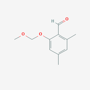 molecular formula C11H14O3 B8265791 2-(Methoxymethyloxy)-4,6-dimethylbenzaldehyde 