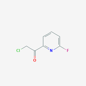 molecular formula C7H5ClFNO B8265795 2-Chloro-1-(6-fluoro-pyridin-2-yl)-ethanone 