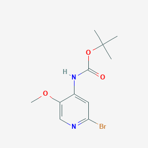 molecular formula C11H15BrN2O3 B8265806 tert-butyl N-(2-bromo-5-methoxypyridin-4-yl)carbamate 