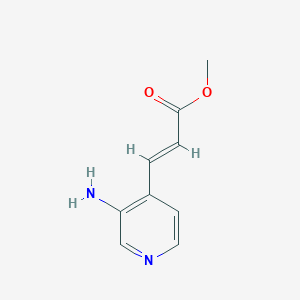 molecular formula C9H10N2O2 B8265825 methyl (E)-3-(3-aminopyridin-4-yl)prop-2-enoate 