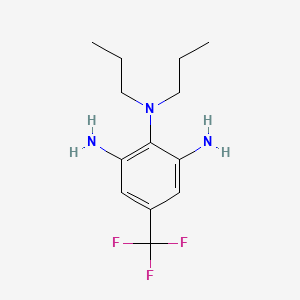 molecular formula C13H20F3N3 B8265842 N2,N2-Dipropyl-5-(trifluoromethyl)-1,2,3-benzenetriamine CAS No. 2078-06-0