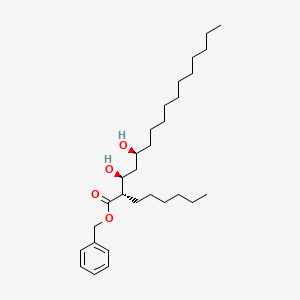 molecular formula C29H50O4 B8265850 benzyl (2S,3S,5S)-2-hexyl-3,5-dihydroxyhexadecanoate 