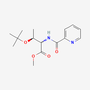 molecular formula C15H22N2O4 B8265860 (2S,3S)-Methyl 3-(tert-butoxy)-2-(picolinamido)butanoate 