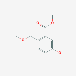 molecular formula C11H14O4 B8265882 Methyl 5-methoxy-2-(methoxymethyl)benzoate 