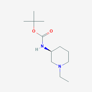 molecular formula C12H24N2O2 B8265889 Tert-butyl N-[(3S)-1-ethylpiperidin-3-YL]carbamate 