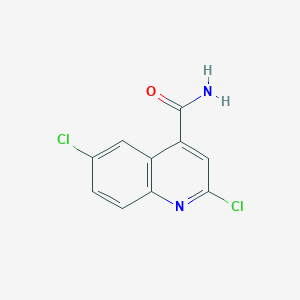 molecular formula C10H6Cl2N2O B8265904 2,6-Dichloroquinoline-4-carboxamide 