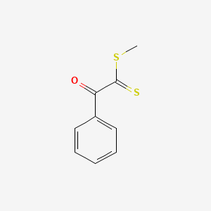 molecular formula C9H8OS2 B8265915 Methyl 2-oxo-2-phenylethanedithioate 