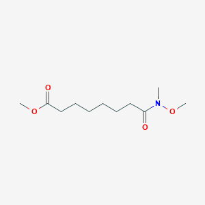 molecular formula C11H21NO4 B8265926 Methyl 7-[methoxy(methyl)carbamoyl]heptanoate 