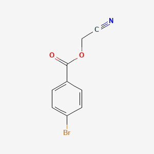 molecular formula C9H6BrNO2 B8265950 4-Bromobenzoic acid cyanomethyl ester 