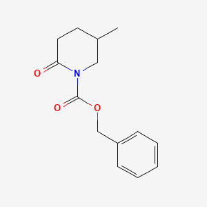 molecular formula C14H17NO3 B8265952 Benzyl 5-methyl-2-oxopiperidine-1-carboxylate 