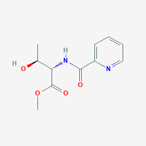 molecular formula C11H14N2O4 B8266036 methyl (2S,3S)-3-hydroxy-2-(pyridine-2-carbonylamino)butanoate 