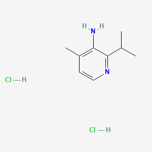molecular formula C9H16Cl2N2 B8266044 2-Isopropyl-4-methylpyridin-3-amine dihydrochloride 