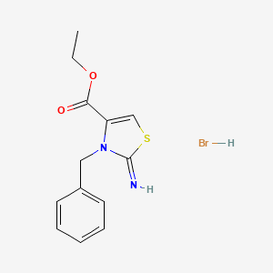 Ethyl 3-benzyl-2-imino-1,3-thiazole-4-carboxylate;hydrobromide