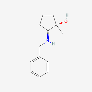 molecular formula C13H19NO B8266071 (1S,2S)-2-(benzylamino)-1-methylcyclopentan-1-ol 
