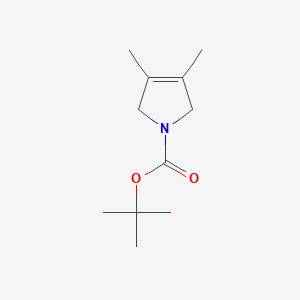 molecular formula C11H19NO2 B8266076 3,4-Dimethyl-3-pyrroline-1-carboxylic acid tert-butyl ester 