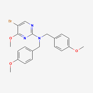5-bromo-4-methoxy-N,N-bis[(4-methoxyphenyl)methyl]pyrimidin-2-amine